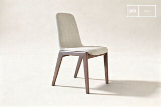 Chaise en tissu gris Estella