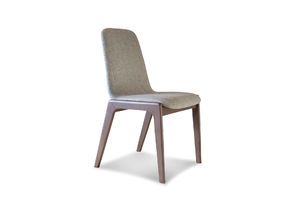 Chaise en tissu gris Estella