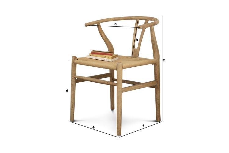 Dimensions du produit Chaise Scandinave Mäntta II