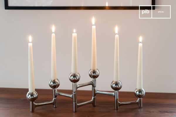 Le chandelier est positionnable à votre guise.