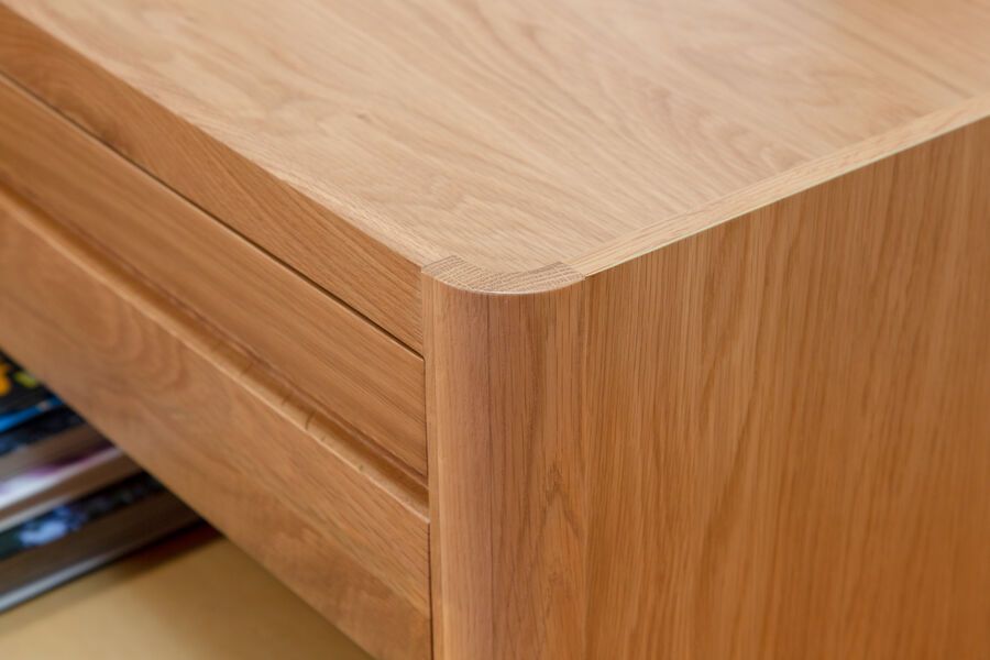 Meuble TV scandinave en chêne Aarne