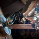 Beautiful brass finishes.