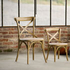 Beautiful chair in solid elm, a wood with an appearance similar to oak.