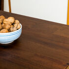 The tray is made of a beautiful varnished acacia wood.