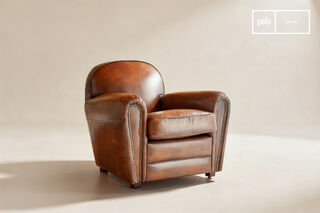 Clubfauteuil van reekalf leder English Coffee