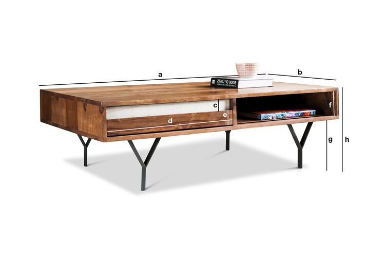 Product Dimensions Coffee table Mabillon