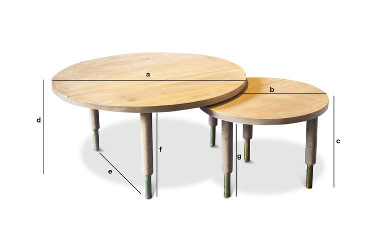 Product Dimensions Coffee table Messinki