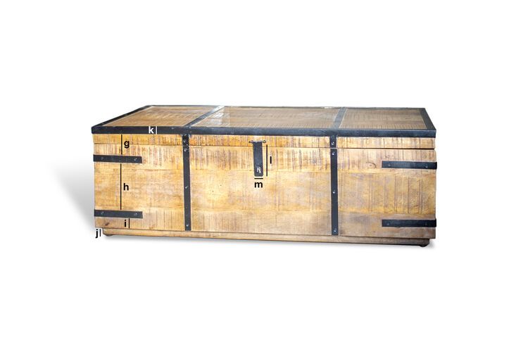 Dimensions du produit Coffre de rangement Mayfair