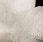 An unbleached white fabric of impeccable quality.