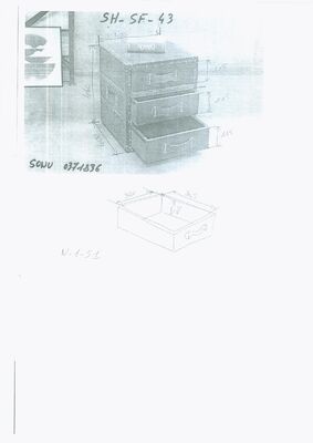 Style vintage et 3 tiroirs pratiques