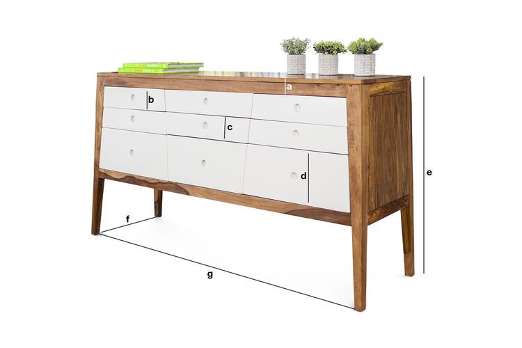 Dimensions du produit Commode Naröd