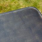 Entirely metal folding table, slightly distressed