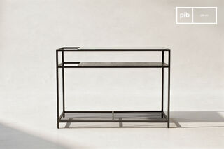 Console en marbre noir  Noora