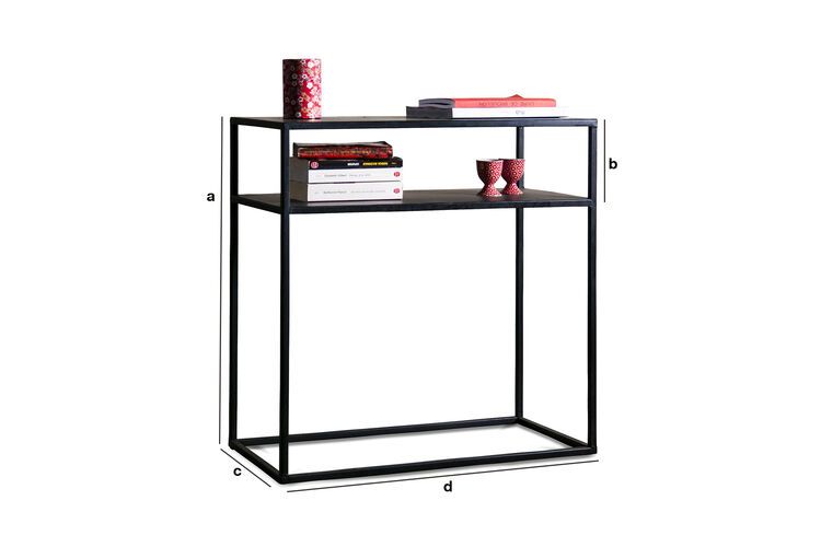 Dimensions du produit Console métallique  Myriam