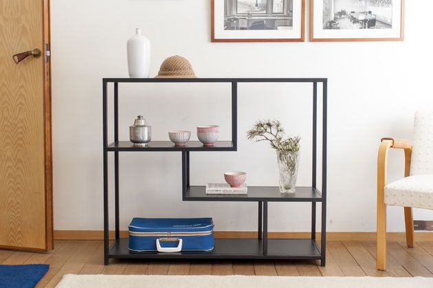 Console métallique noire Duvignac