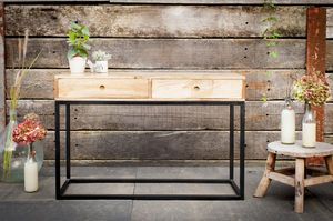 Console con cassetti in legno Austin
