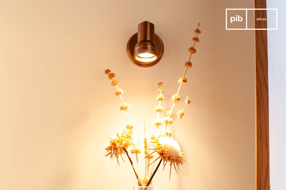 Its small size allows it to fit into various spaces, from a discreet hallway to a bedside