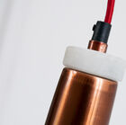 Beautiful combination of copper and white marble.