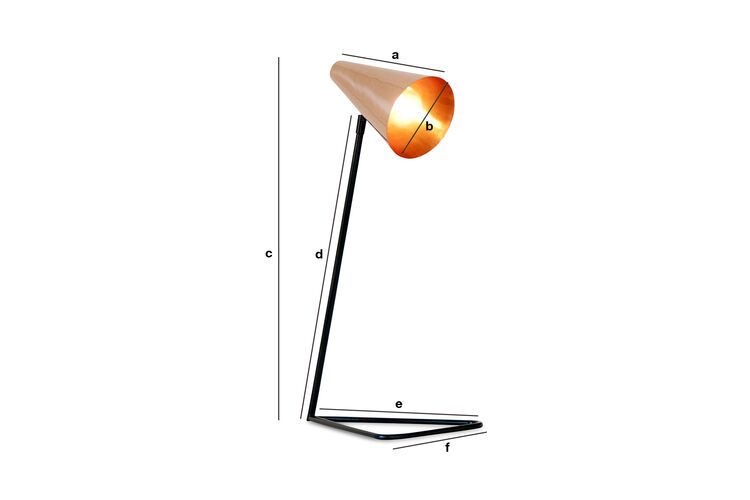 Product Dimensions Copper head lamp