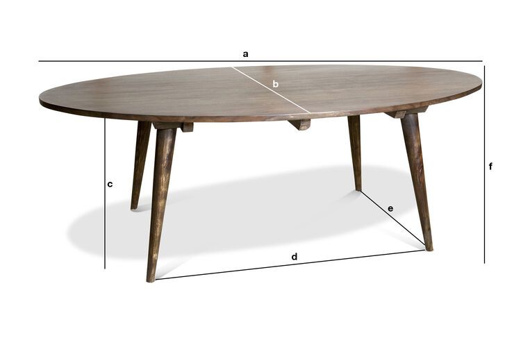 Produktdimensionen Couchtisch Bikhatz