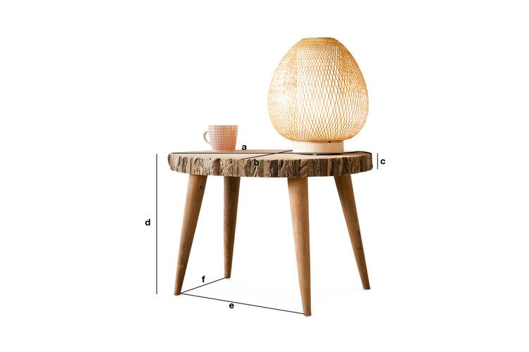 Produktdimensionen Couchtisch Superlip