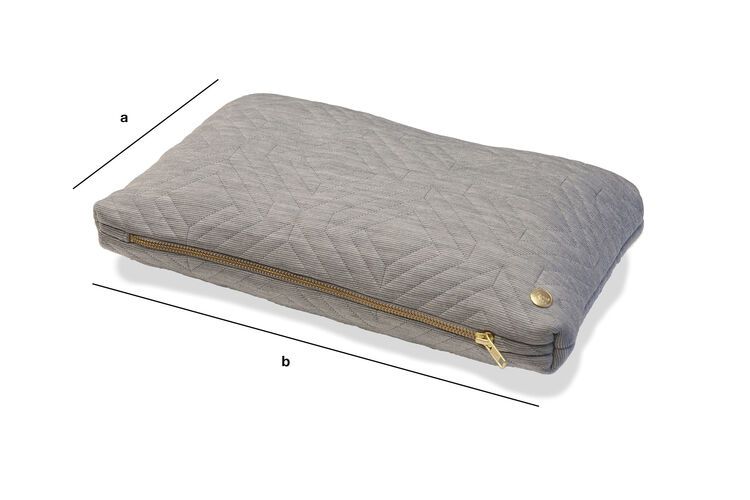 Dimensions du produit Coussin Quilt gris clair