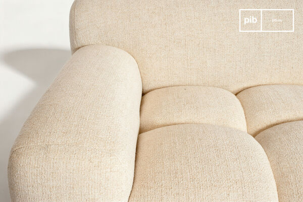 The backrest and armrests merge into a continuous curve