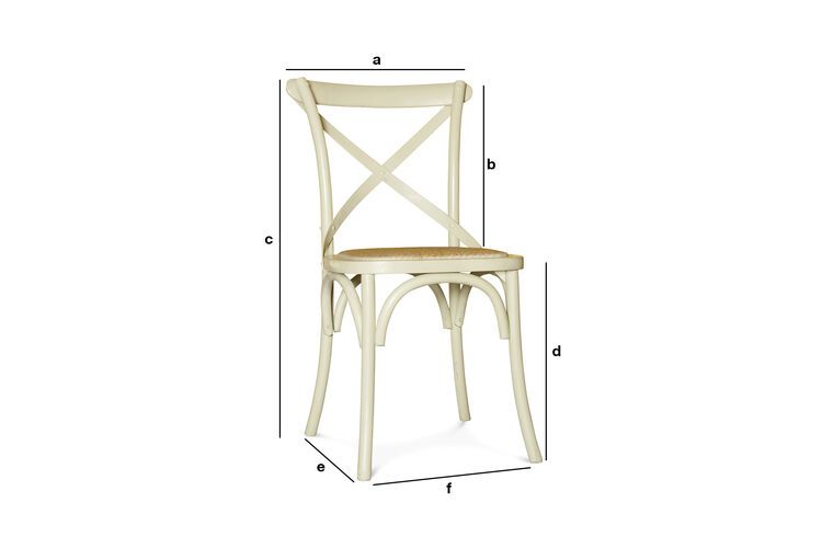 Product Dimensions Cream Pampelune chair