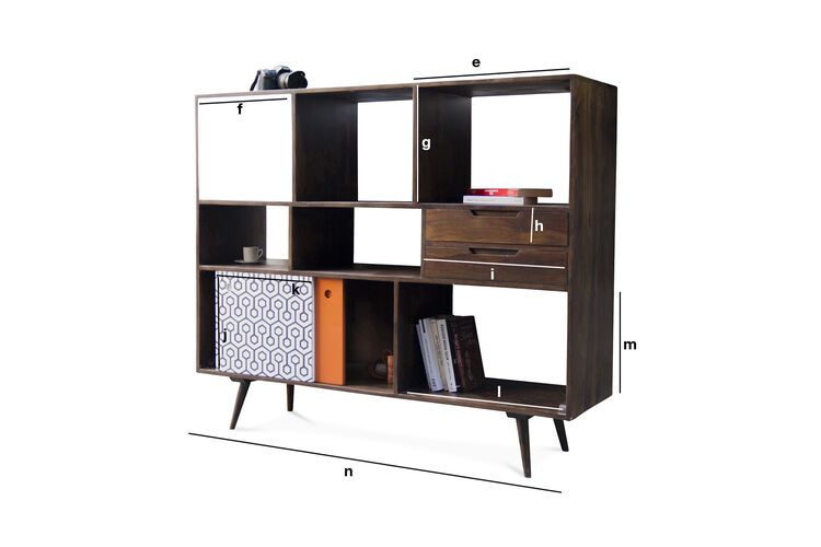 Dimensioni del prodotto Credenza alta Londress