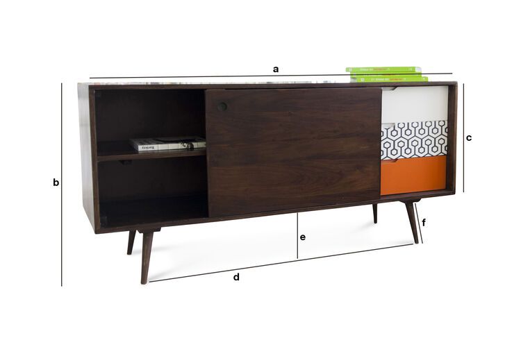 Dimensioni del prodotto Credenza Londress