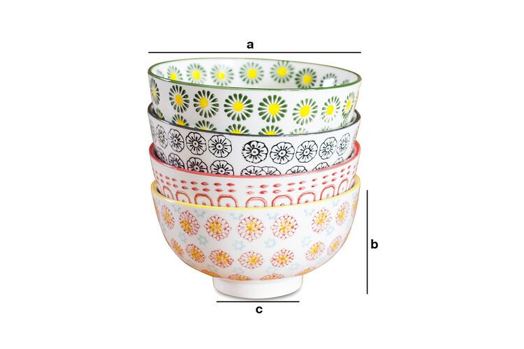 Dimensiones del producto Cuencos Pequeños Julia