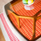 Sublime smoked glass tray with a light orange colour.