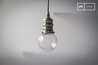 Small silver pendant light Darwin