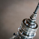 Beautiful finishes brought to the top of the lamp.