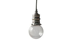 Small silver pendant light Darwin