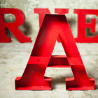 Letter to hang or place on a piece of furniture or fireplace.