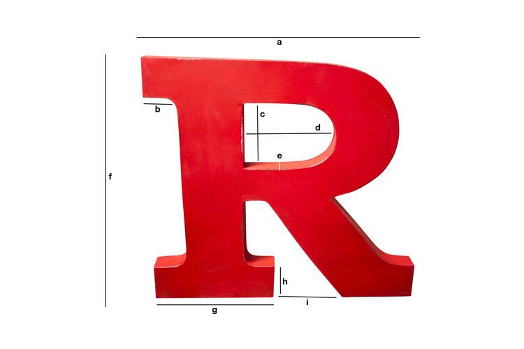 Product Dimensions Decorative letter R Art