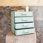 Beautiful colored storage chest.