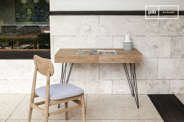 Pretty elegant desk in Scandinavian style.
