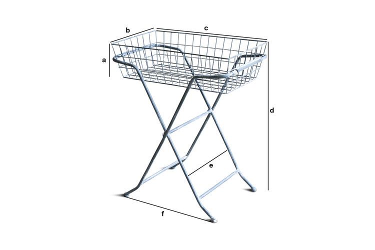 Dimensions du produit Desserte pliable Héloïse