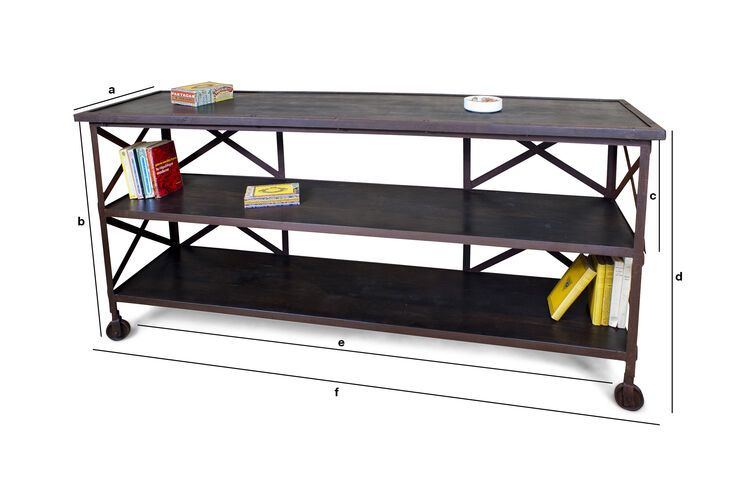 Product Dimensions Detroit console