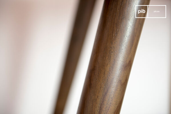 The table is made of solid wood.