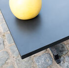 The wooden tray is covered with a pretty nailed steel sheet.