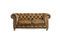 Miniatura Divano Chesterfield a 2 posti in pelle color fulvo Saint Paul Foto ritagliata