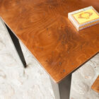 Beautiful light tray, patinated and varnished.