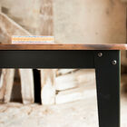 Beautiful matt black steel base.