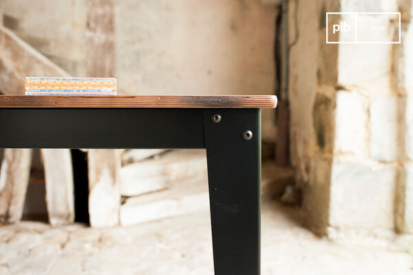 Beautiful matt black steel base.