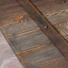 a tray assembled from old varnished wooden boards.