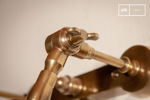 Les deux bras articulés permettent d'orienter la lumière avec précision.