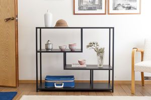 Zwarte metalen console Duvignac